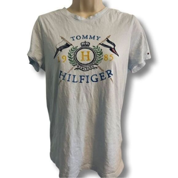Tommy Hilfiger Tops - Y2K Tommy Hilfiger Light Blue Short sleeve t-shirt. Size Small Petite